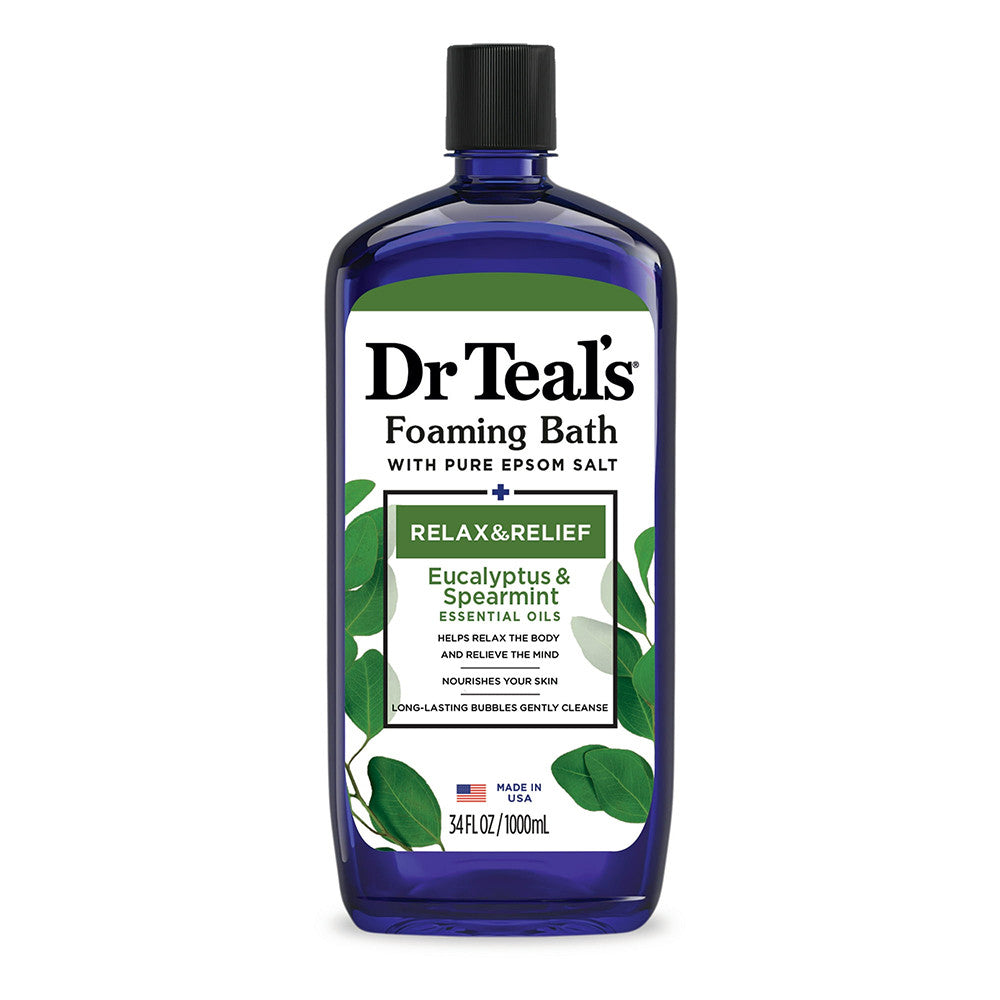 Dr. Teals Relax And Relief Foaming Bath With Eucalyptus Spearmint - 34 Oz